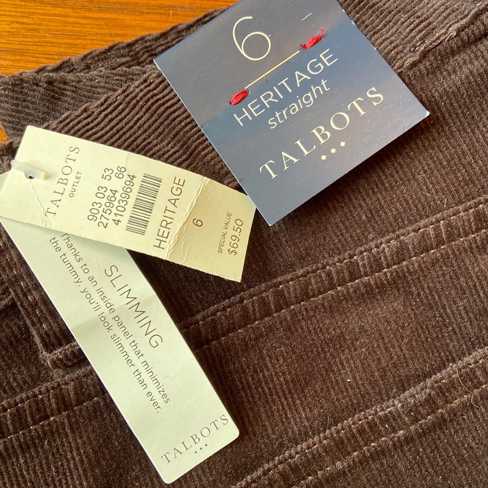 Talbots Heritage Straight Leg Corduroy Jeans